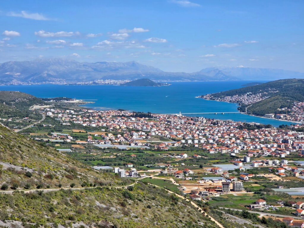 Panoramic coastal view near Trogir, Croatia