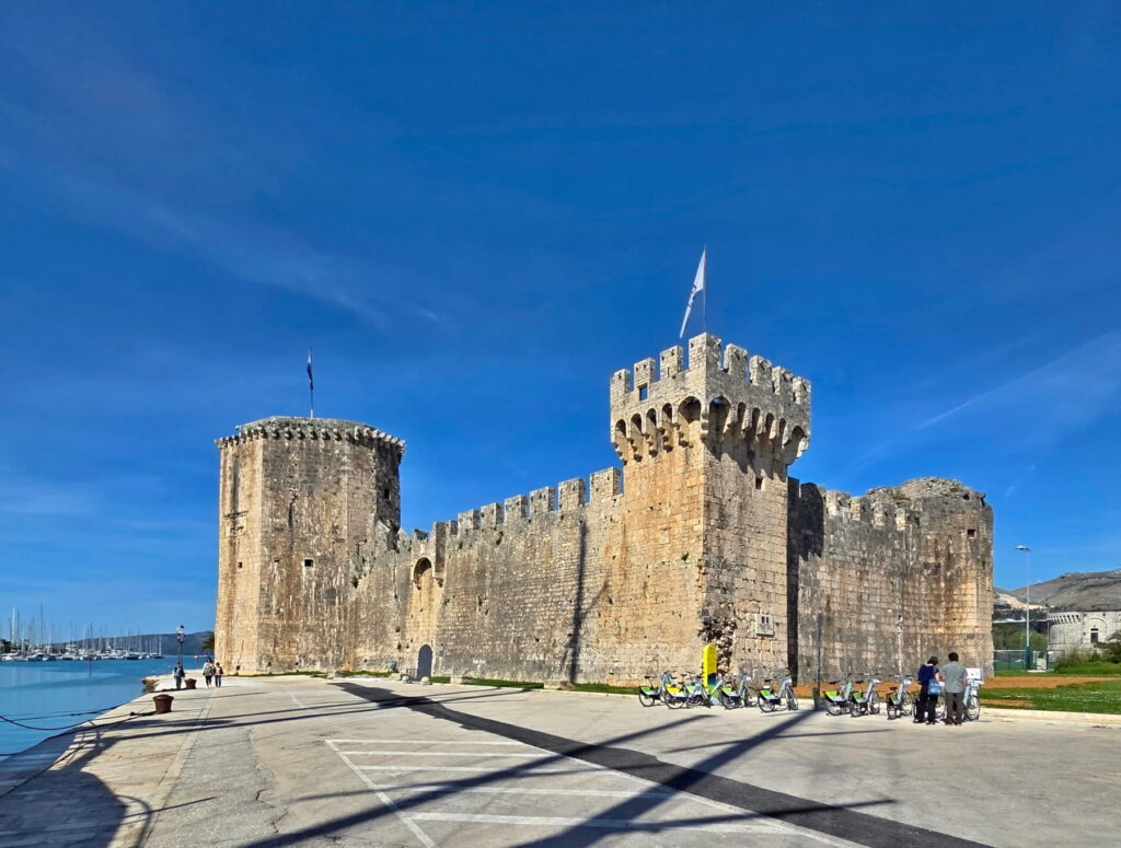 Kamerlengo Fortress beside the sea in Trogir, Croatia