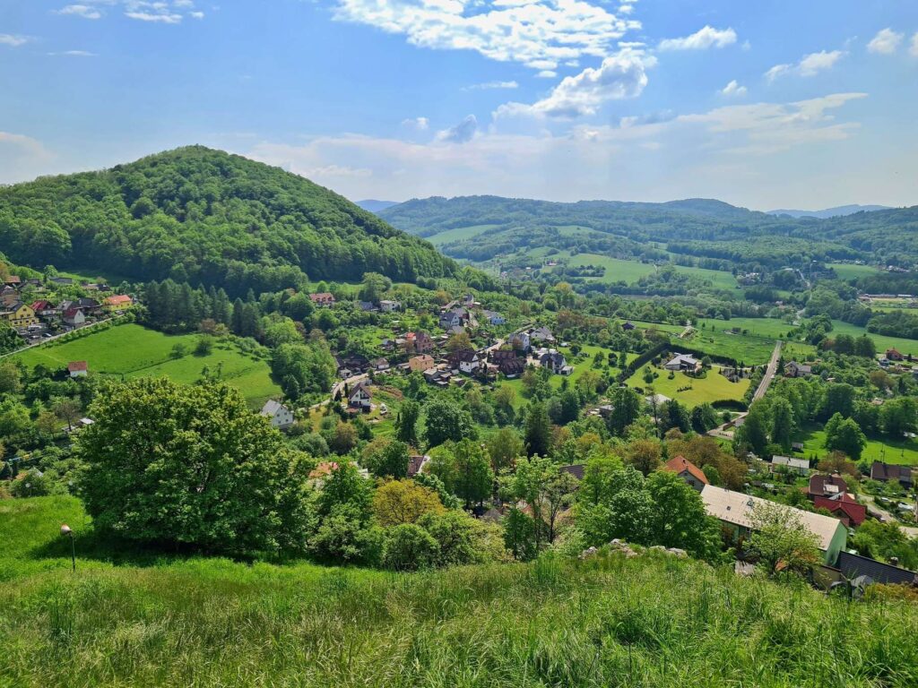 Countryside panorama near Štramberk in the Czech Republic
