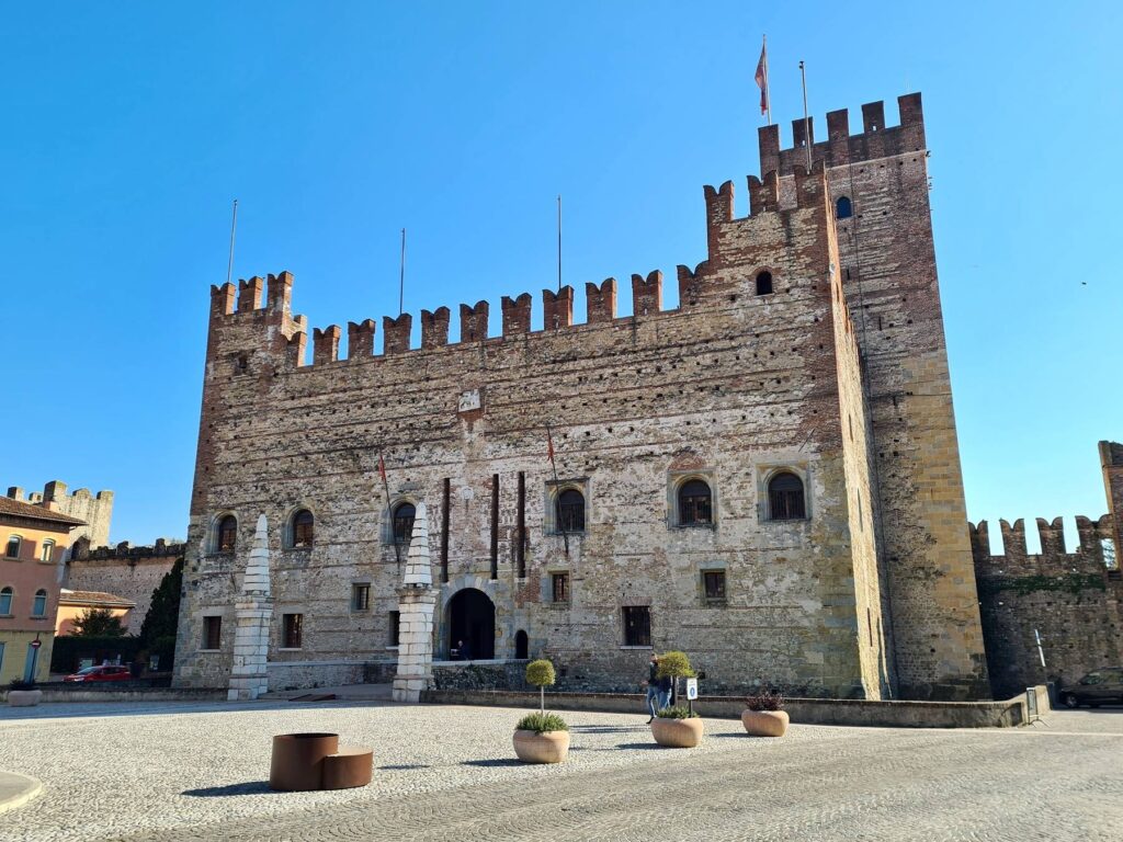Lower Castle facade in Marostica, Veneto, Italy