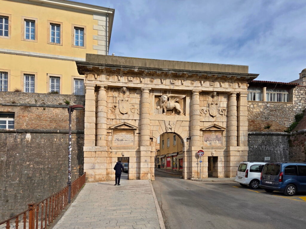 Venetian Land Gate entrance to Zadar Old Town in Croatia